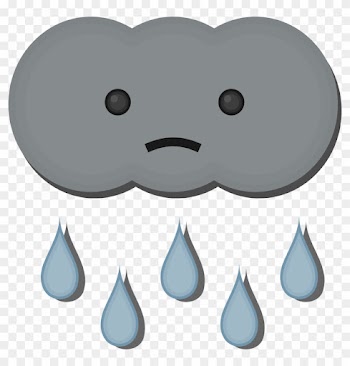 Cloud Clipart Sad - Sad Rain Cloud Clipart