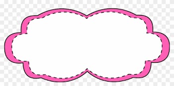 Cloud Cliparts Frame - Pink Border Frame Clip Art
