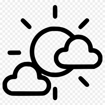 Cloud Clouds Sunny Sun Cloudy Comments - Nature Icon Png