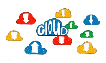 Cloud computing background backup | Free stock vector - 395692