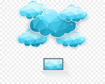 Cloud computing Euclidean vector - Vector computer cloud computing cloud pattern polygon 