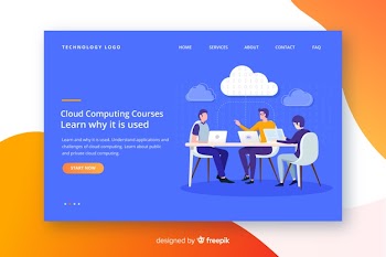 Cloud computing landing page