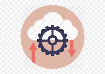 Cloud Computing Operations Icon - Cute Circle Frame Png
