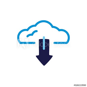 cloud computing with arrow download lineal color style