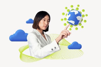 Cloud connectivity, global network 3D | Free Photo - rawpixel