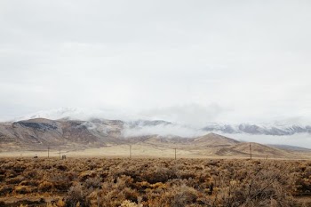 cloud-covered mountain