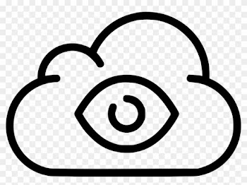 Cloud Data Storage Eye Of True God Bigbrother Spy Government - Private Cloud Icons
