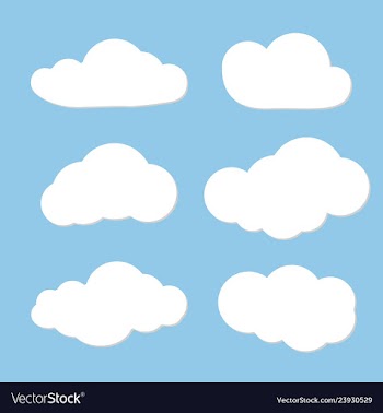 Cloud design can use as speech clouds for vector image
