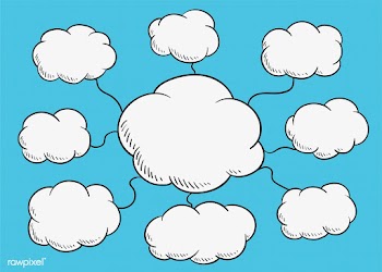 Cloud diagram illustration | Free stock vector - 457405