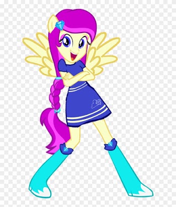 Cloud Diamond Equestria Girls Half Pony By Davalina - My Little Pony: Equestria Girls