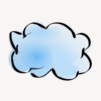 Cloud doodle clipart, illustration vector. | Free Vector - rawpixel
