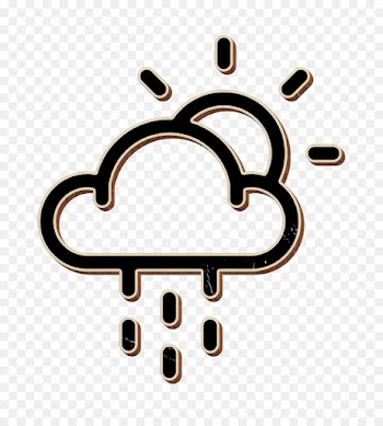 cloud icon day icon drop icon