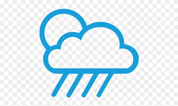 Cloud Icon With Sun To Show Roofscreen Tubing Is Corrosion - Motorcycle