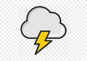 Cloud Lightning Icon - Thunderstorm