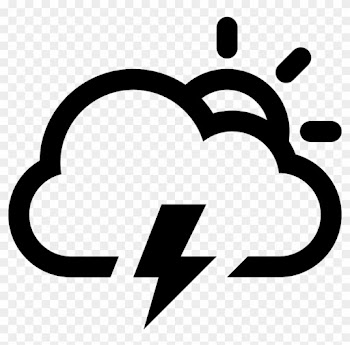 Cloud Lightning Sun Comments - Icon