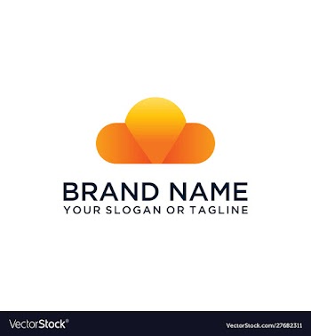 Cloud logo design vector image