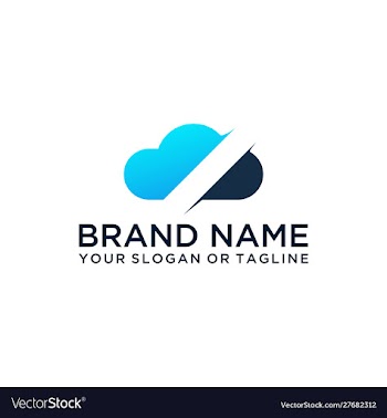 Cloud logo design vector image