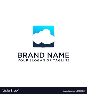 Cloud logo design vector image