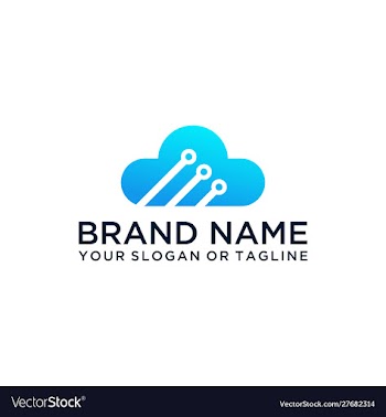 Cloud logo design vector image