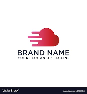 Cloud logo design vector image