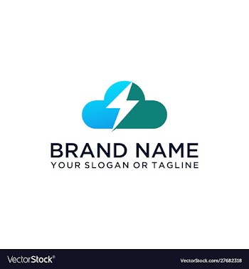 Cloud logo design vector image