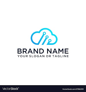 Cloud logo design vector image