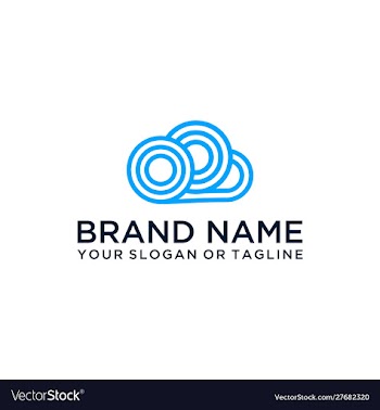 Cloud logo design vector image