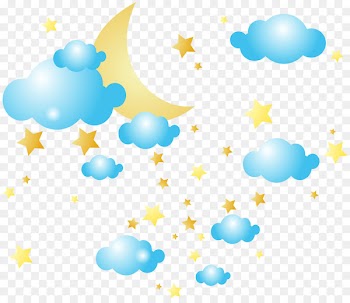 Cloud Moon Clip art - Star Cloud Cliparts 