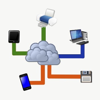 Cloud network system clipart, illustration | Free Vector - rawpixel