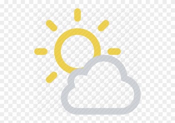 Cloud Partly Cloudy Sun Free Image On Pixabay - Sunny Cloudy Weather Icon