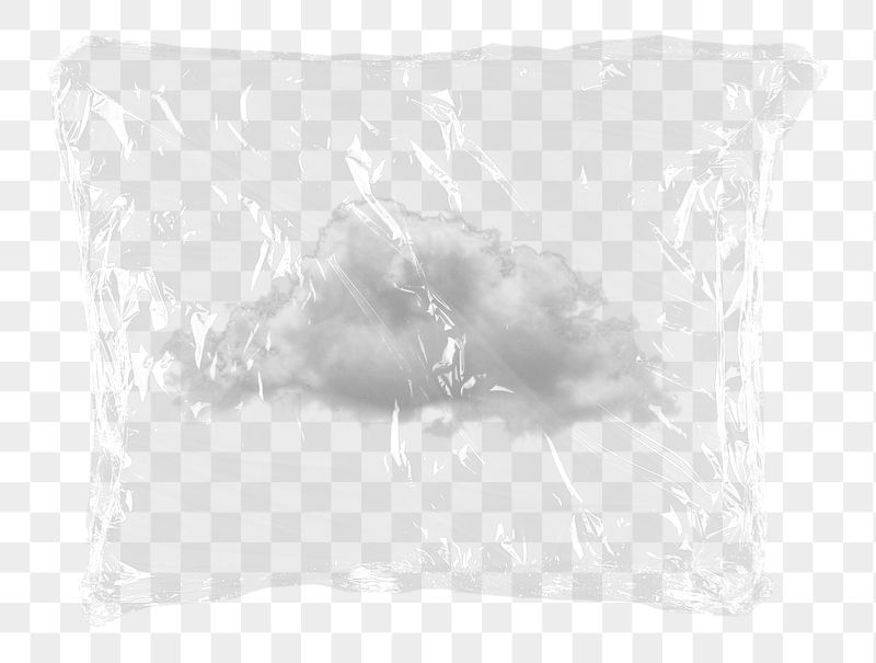 Cloud png plastic bag sticker, | Free PNG - rawpixel