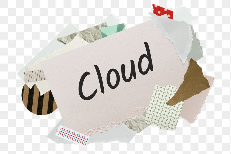 Cloud png word sticker, aesthetic | Free PNG - rawpixel