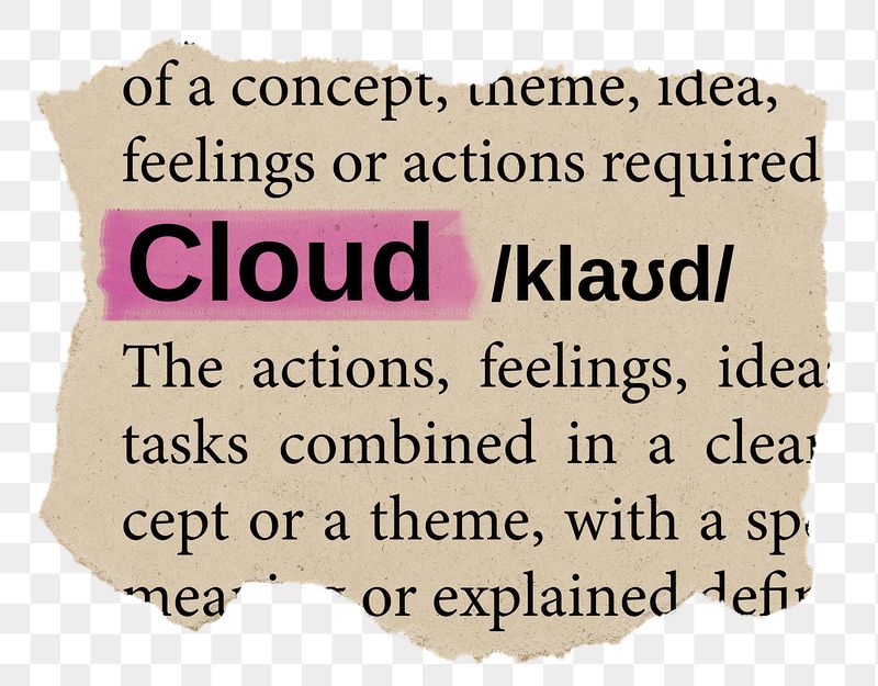 Cloud png word sticker, torn | Free PNG - rawpixel