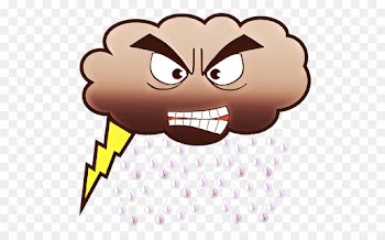 Cloud, Rain, Thunderstorm, Cartoon, Nose PNG