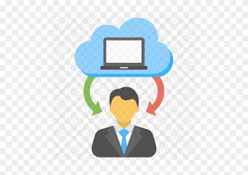 Cloud Representative Icon - Cartoon