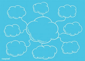 Cloud speech bubble illustration | Free stock vector - 457389