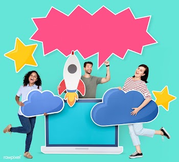 Cloud storage and innovation concept | Free stock psd mockup - 458063