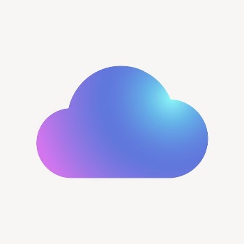 Cloud storage icon, aesthetic gradient | Free Icons - rawpixel