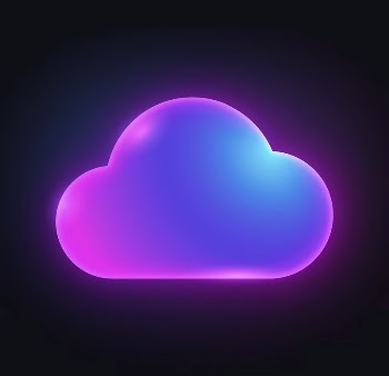 Cloud storage icon, neon glow | Free Icons - rawpixel