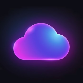 Cloud storage icon, neon glow | Free Icons - rawpixel