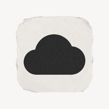 Cloud storage icon, ripped paper | Free Icons - rawpixel