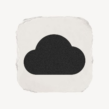 Cloud storage icon, ripped paper | Free Icons - rawpixel