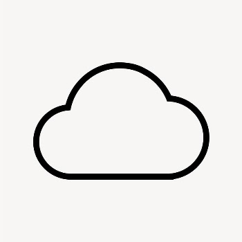 Cloud storage line icon, minimal | Free Icons - rawpixel
