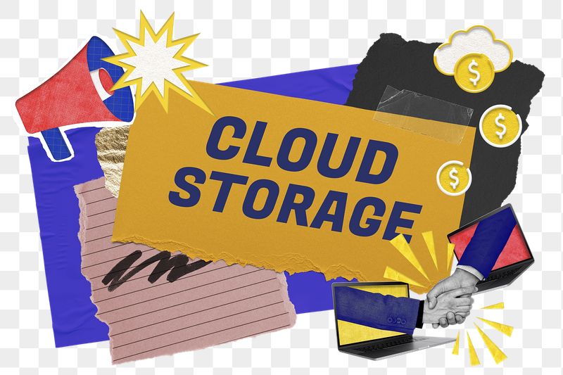 Cloud storage png word sticker | Free PNG - rawpixel