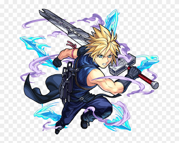 Cloud Strife Ac Ver - Monster Strike Cloud, HD Png Download ...