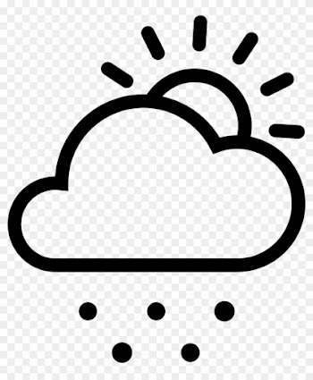 Cloud Sun Snow Comments - Cloud Sun Rain Icon Png