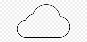 Cloud Thin Outline - Coloring Book