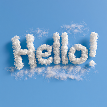 Cloud Typography: Hello!
