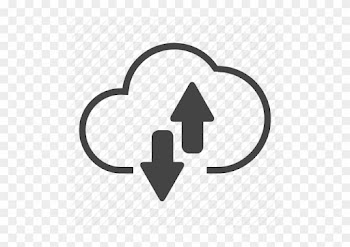 Cloud, Up And Down, Couple, Exchanging, Internet, Exchange, - Cloud Storage