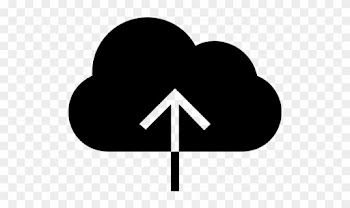 Cloud, Upload, Black, Symbol Icon - Icones Download Png